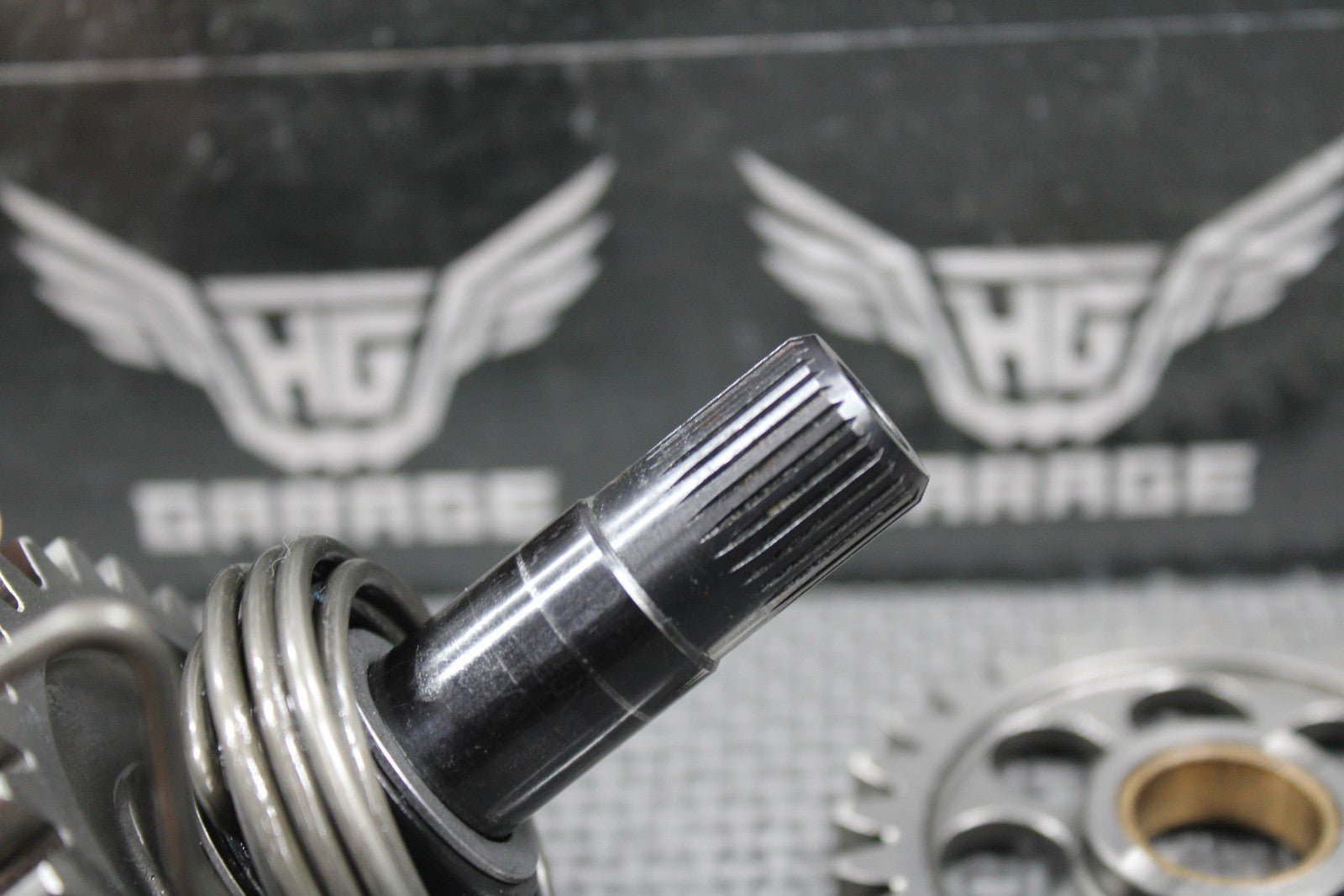 2010 05 - 13 KTM 250 XCF - W SXF OEM KICKSTART KICK START SHAFT W IDLER GEAR NICE! - hggarage