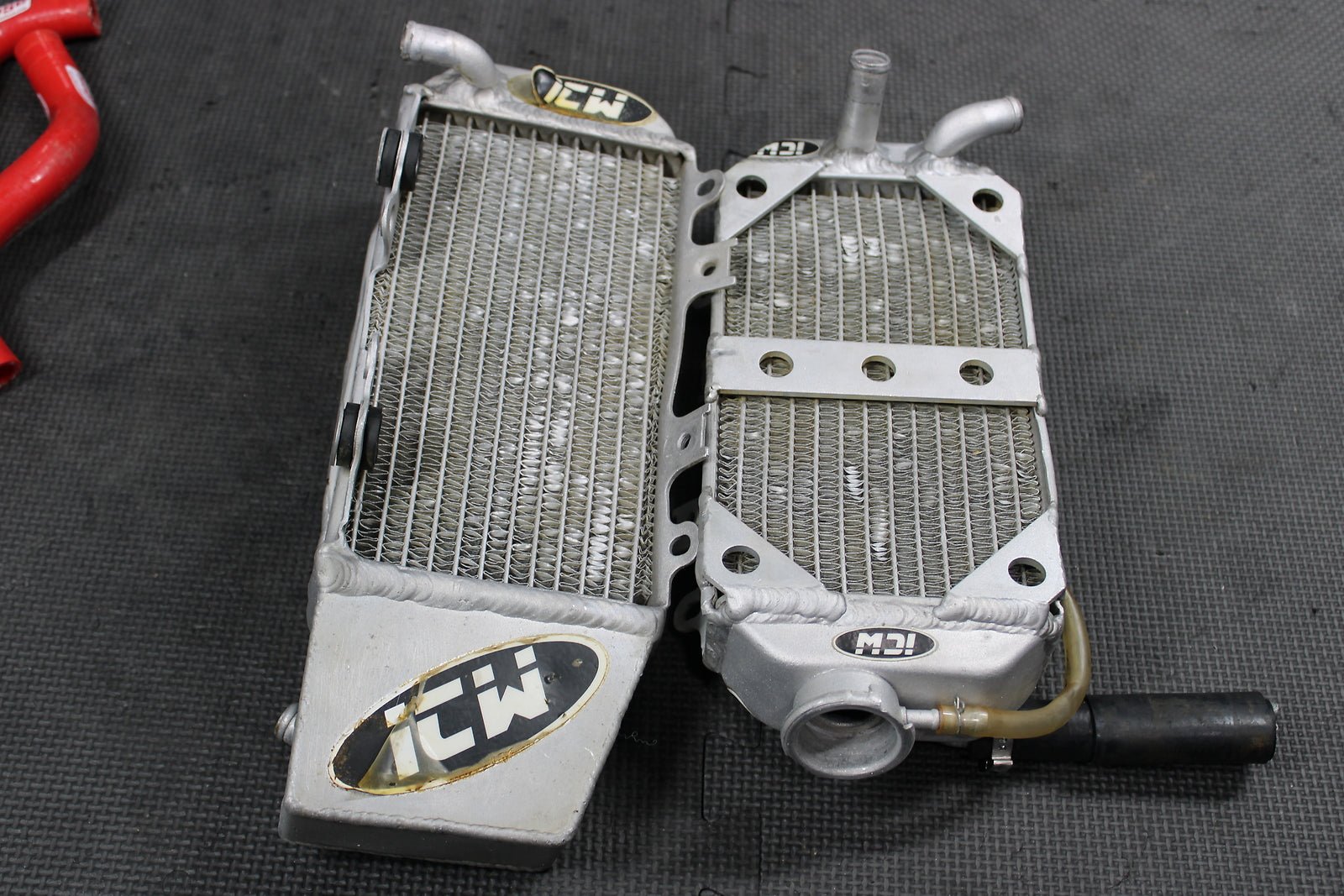 2009 Honda CRF150RB ICW Braced Oversize Radiators Left Right Radiator - hggarage