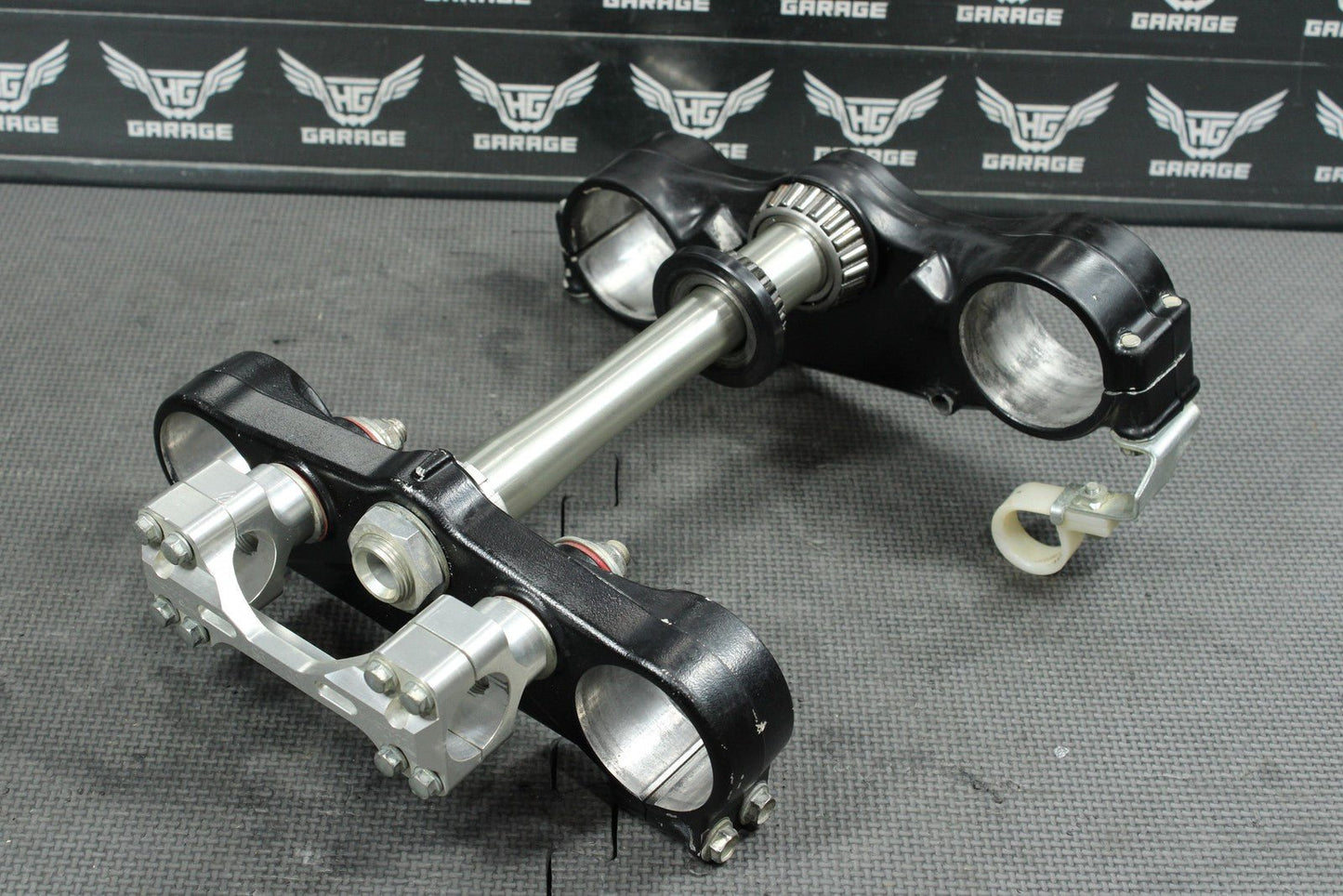 2011 KAWASAKI KX450F OEM FRONT FORKS LOWER UPPER TRIPLE TREE STEM CLAMP NICE! - hggarage