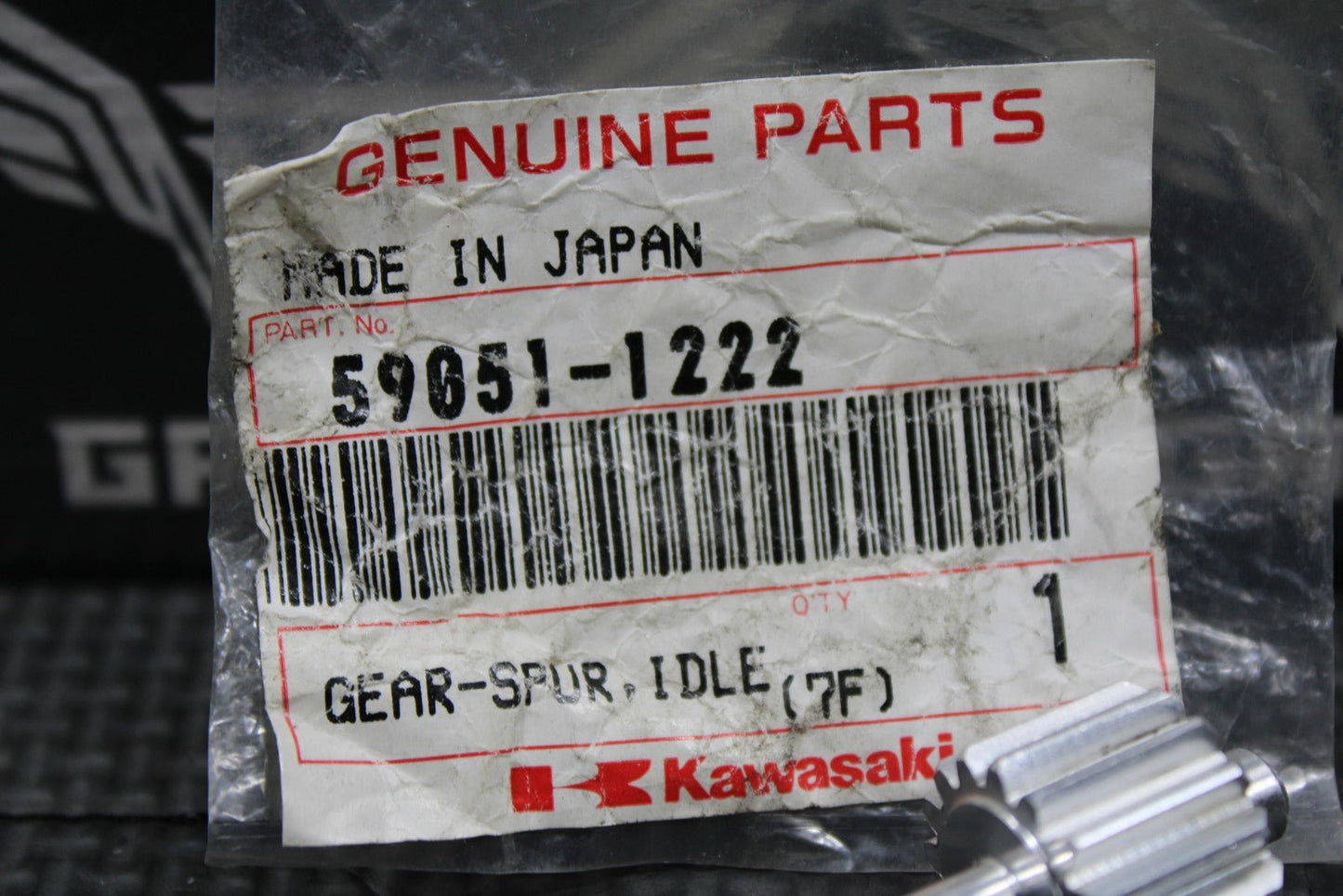 NEW NOS 1990 1991 KAWASAKI KX125 OEM KIPS POWER VALVE IDLER SPUR GEAR 59051 - 1222 - hggarage