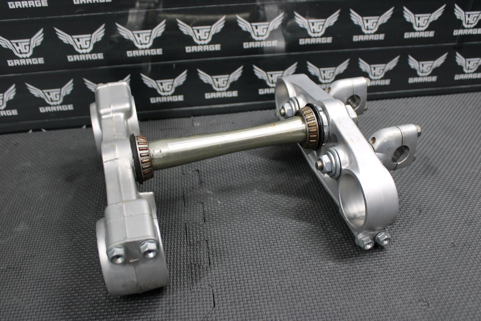 2000 00 - 03 HONDA CR125R OEM FRONT FORKS LOWER UPPER TRIPLE TREE STEM BAR CLAMP - hggarage