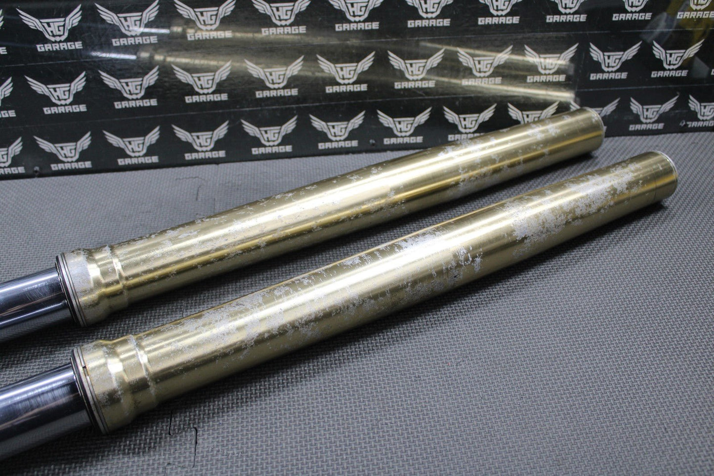 2001 HONDA CR250R OEM RIGHT LEFT FRONT SUSPENSION FORKS SHOCKS 51400 - KZ3 - J31ZA - hggarage