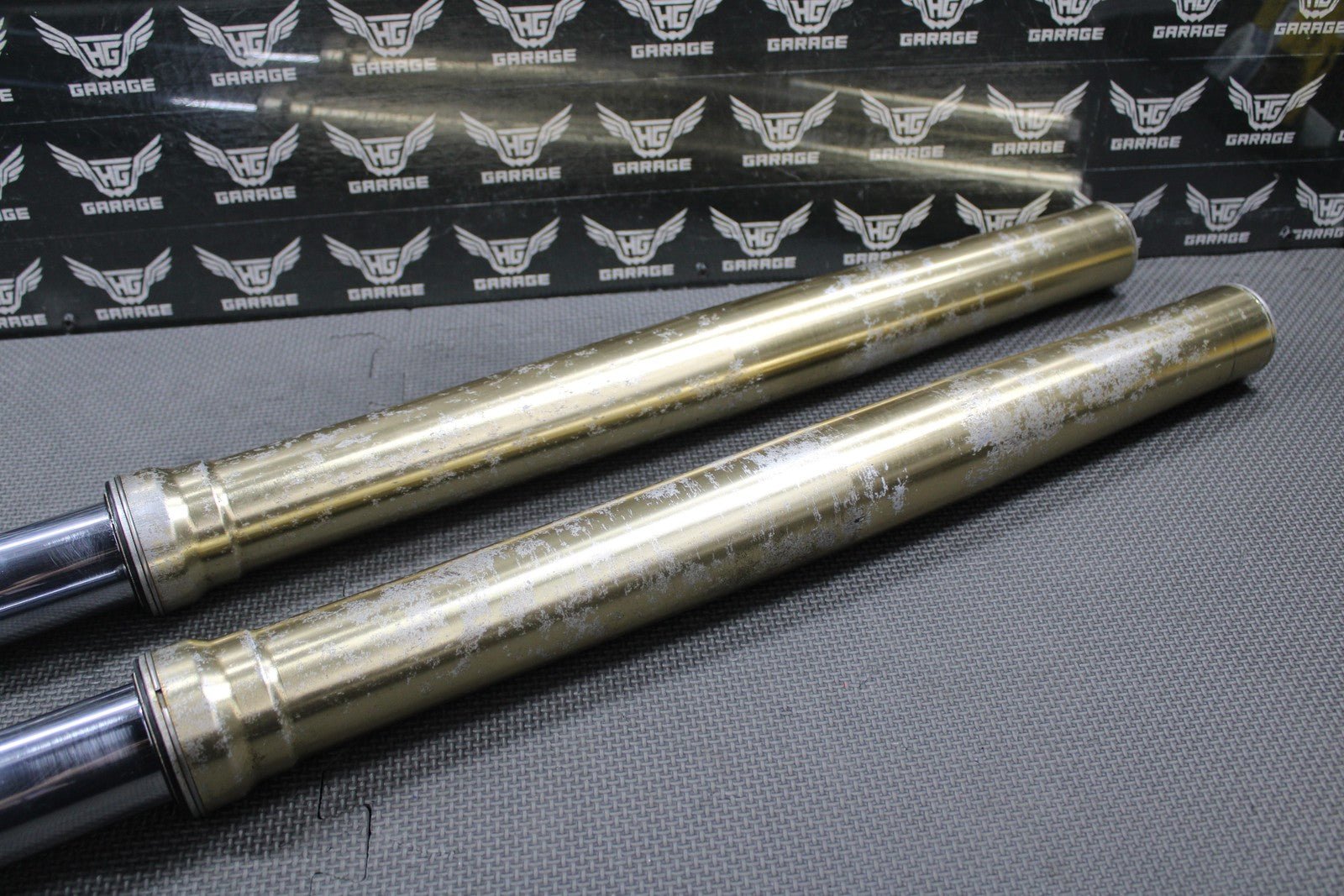 2001 HONDA CR250R OEM RIGHT LEFT FRONT SUSPENSION FORKS SHOCKS 51400 - KZ3 - J31ZA - hggarage