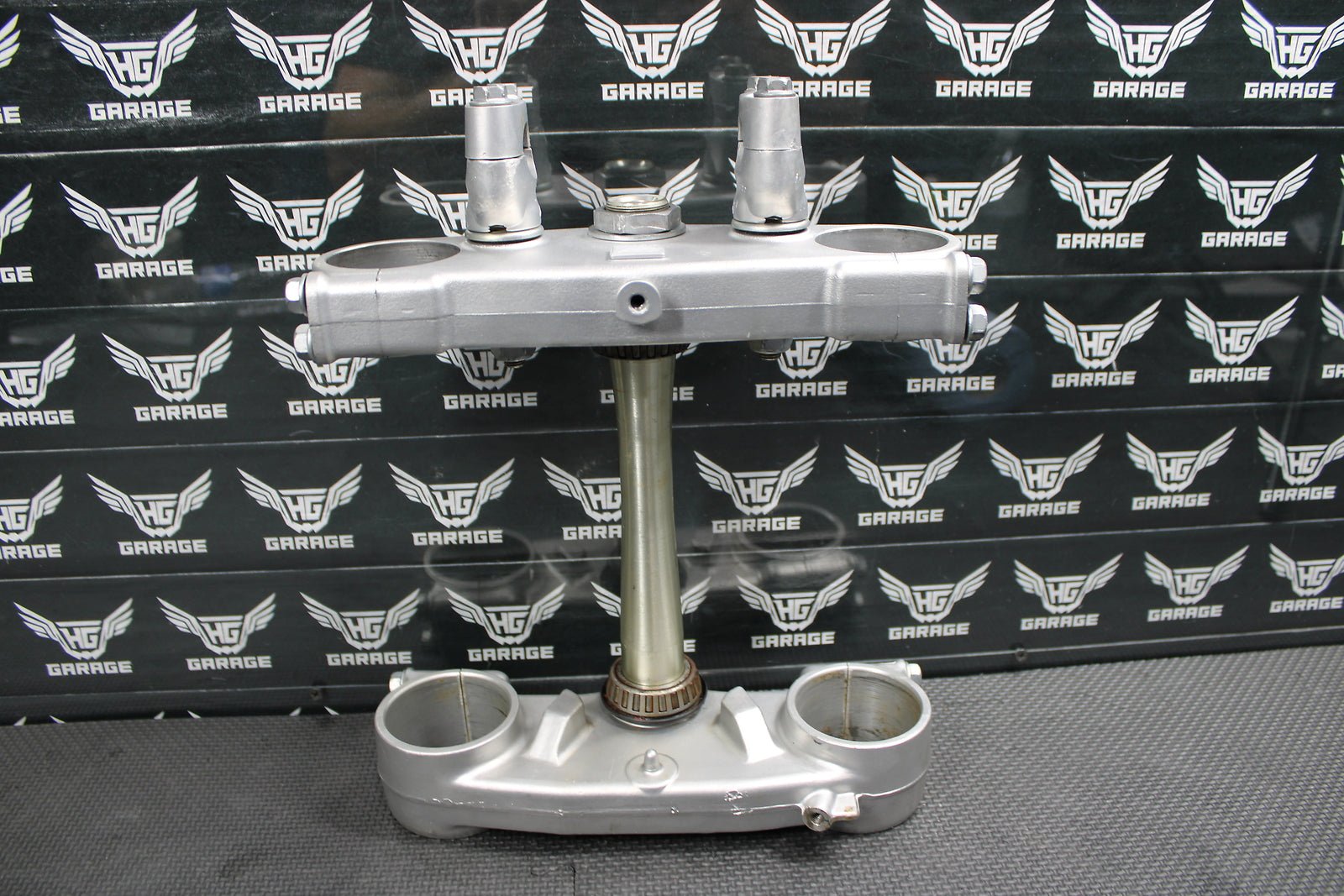 2000 00 - 03 HONDA CR125R OEM FRONT FORKS LOWER UPPER TRIPLE TREE STEM BAR CLAMP - hggarage