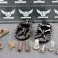 2007 HONDA CRF450R AIR TIME BILLET FOOT PEGS PEDALS FRAME STAND FOOTPEG BLACK - hggarage