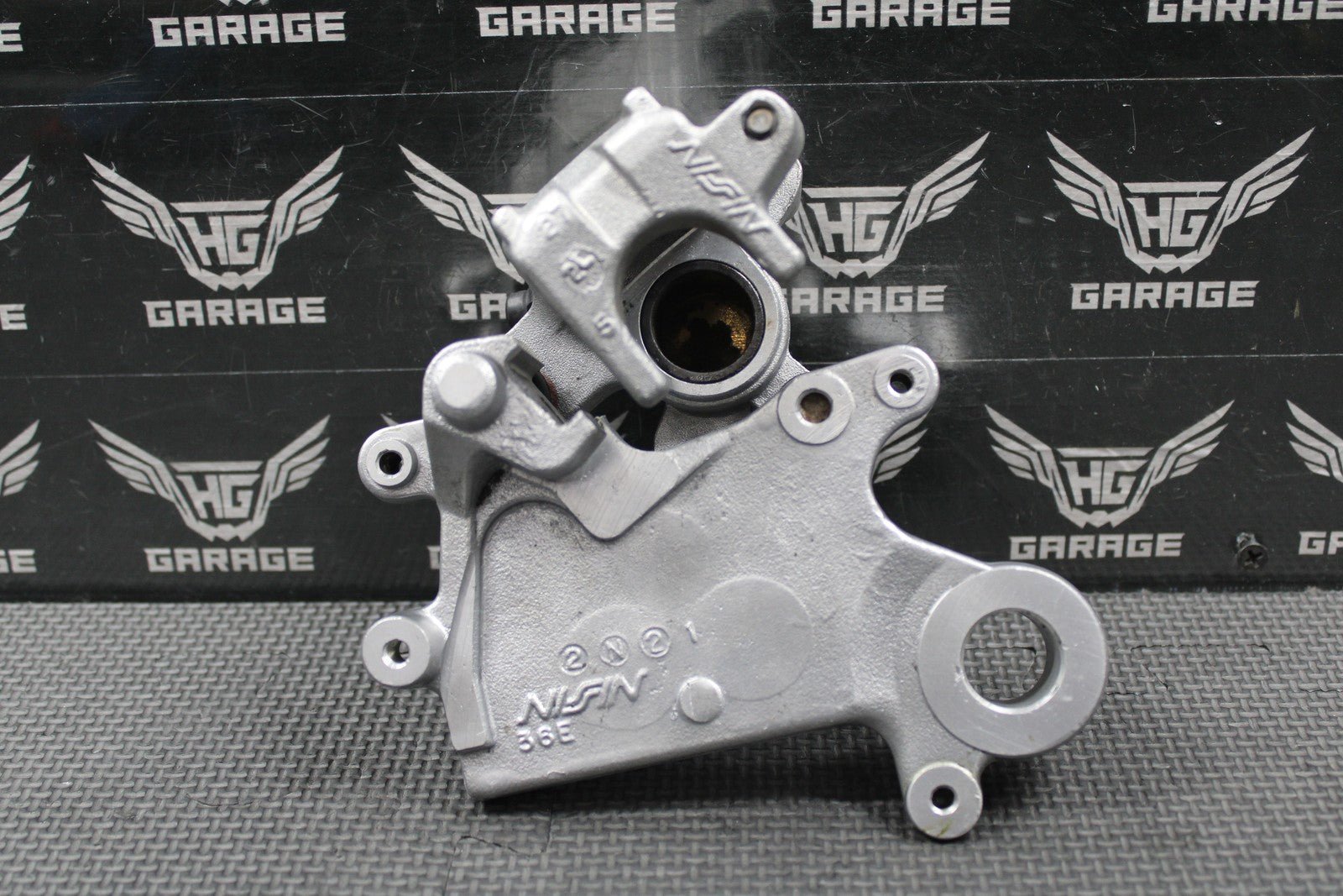 2003 KAWASAKI KLX400SR OEM NISSIN REAR BACK BRAKE CALIPER & BRACKET 43041 - S013 - hggarage