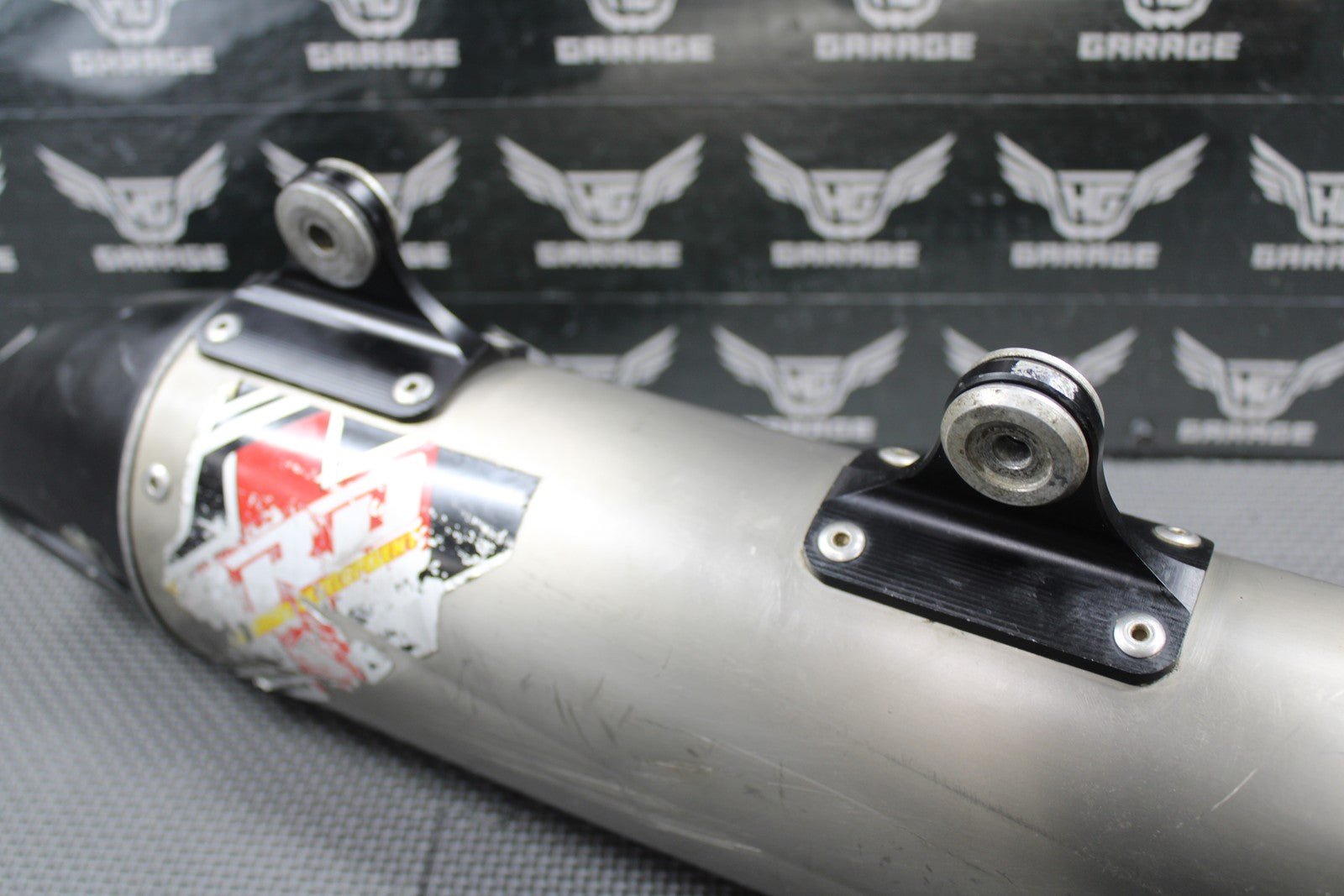 2010 KTM 08 - 10 250 XCF SXF DRD TITANIUM MUFFLER EXHAUST SILENCER SPARK ARRESTOR - hggarage