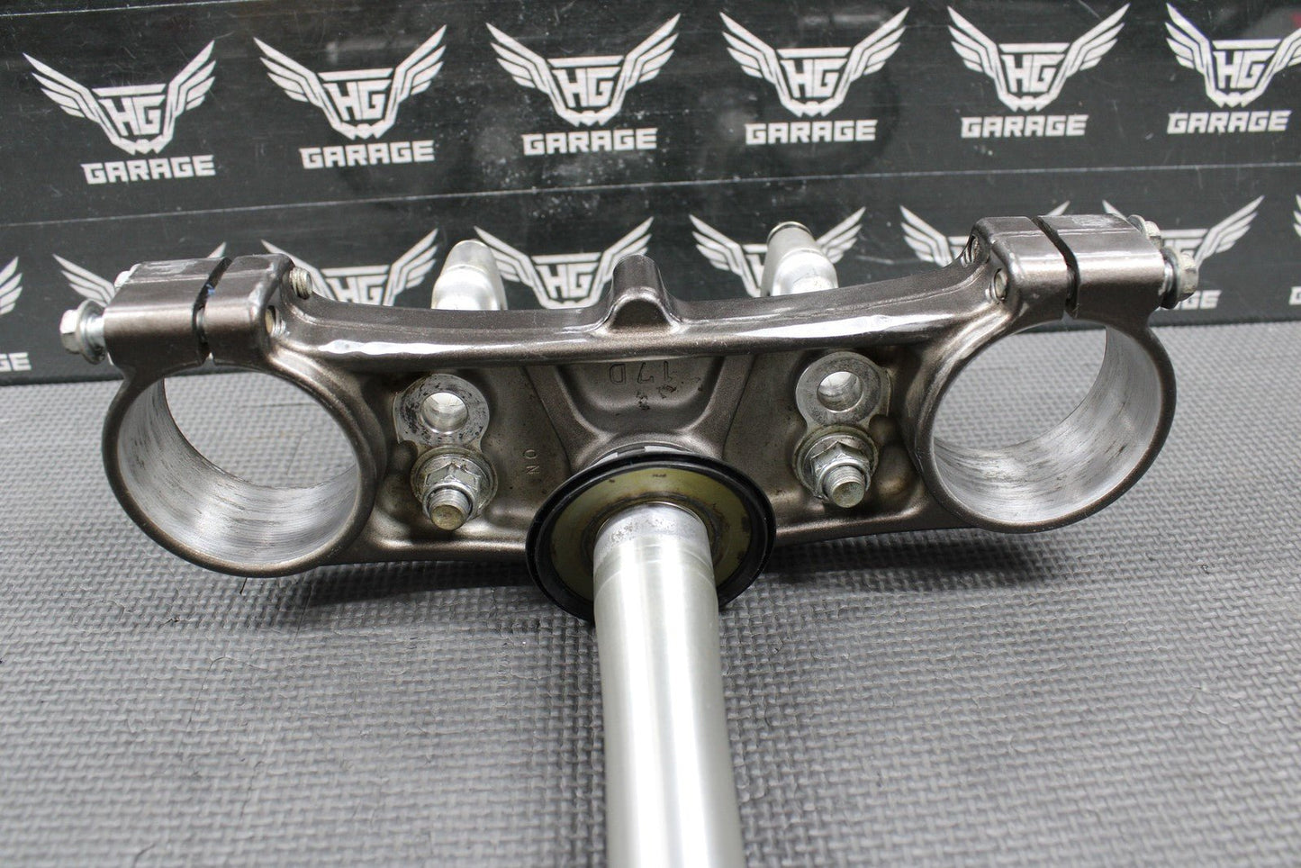 2010 2011 YAMAHA YZ250F OEM FRONT FORKS LOWER UPPER TRIPLE TREE STEM BAR CLAMP - hggarage