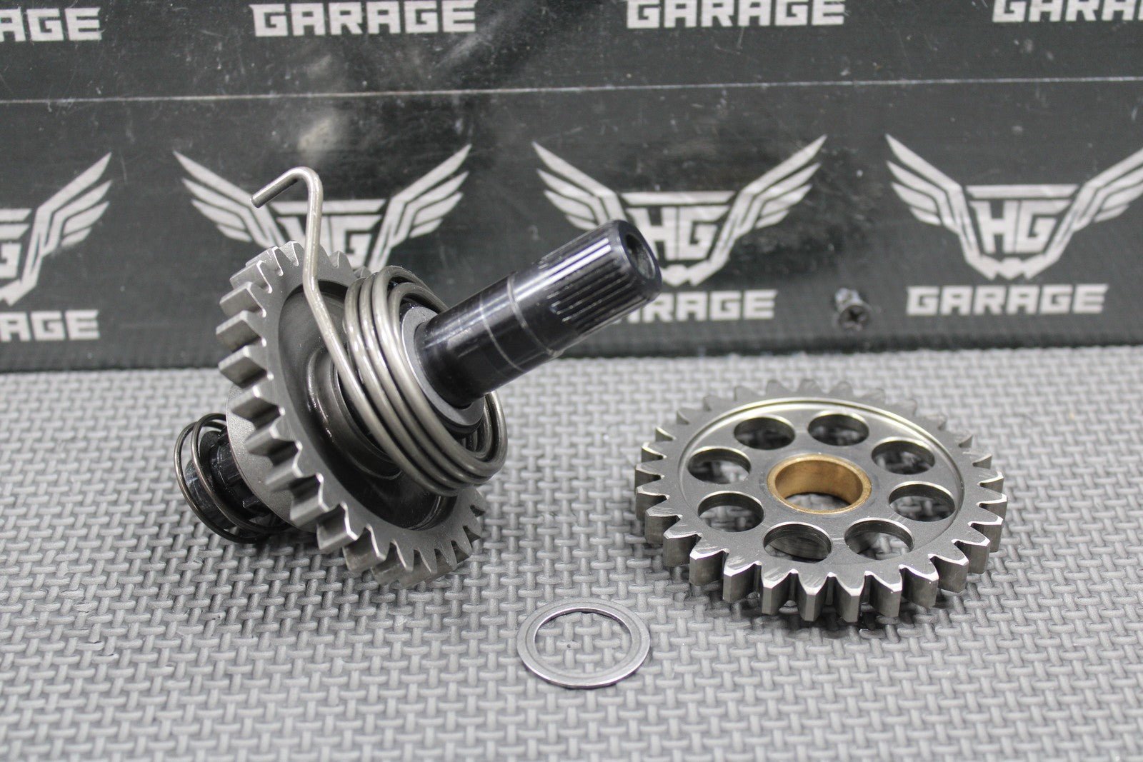 2010 05 - 13 KTM 250 XCF - W SXF OEM KICKSTART KICK START SHAFT W IDLER GEAR NICE! - hggarage