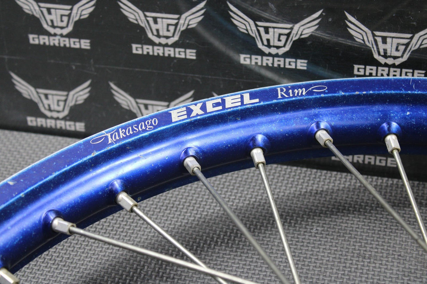 2020 YAMAHA 14 - 22 YZ250F YZ450F OEM BLUE EXCEL FRONT WHEEL RIM HUB ROTOR GOOD - hggarage