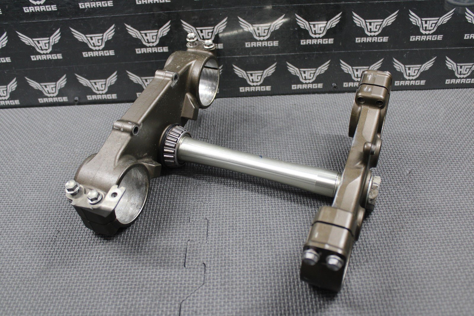 2007 2008 KAWASAKI KX250F OEM FRONT FORKS LOWER UPPER TRIPLE TREE STEM BAR CLAMP - hggarage