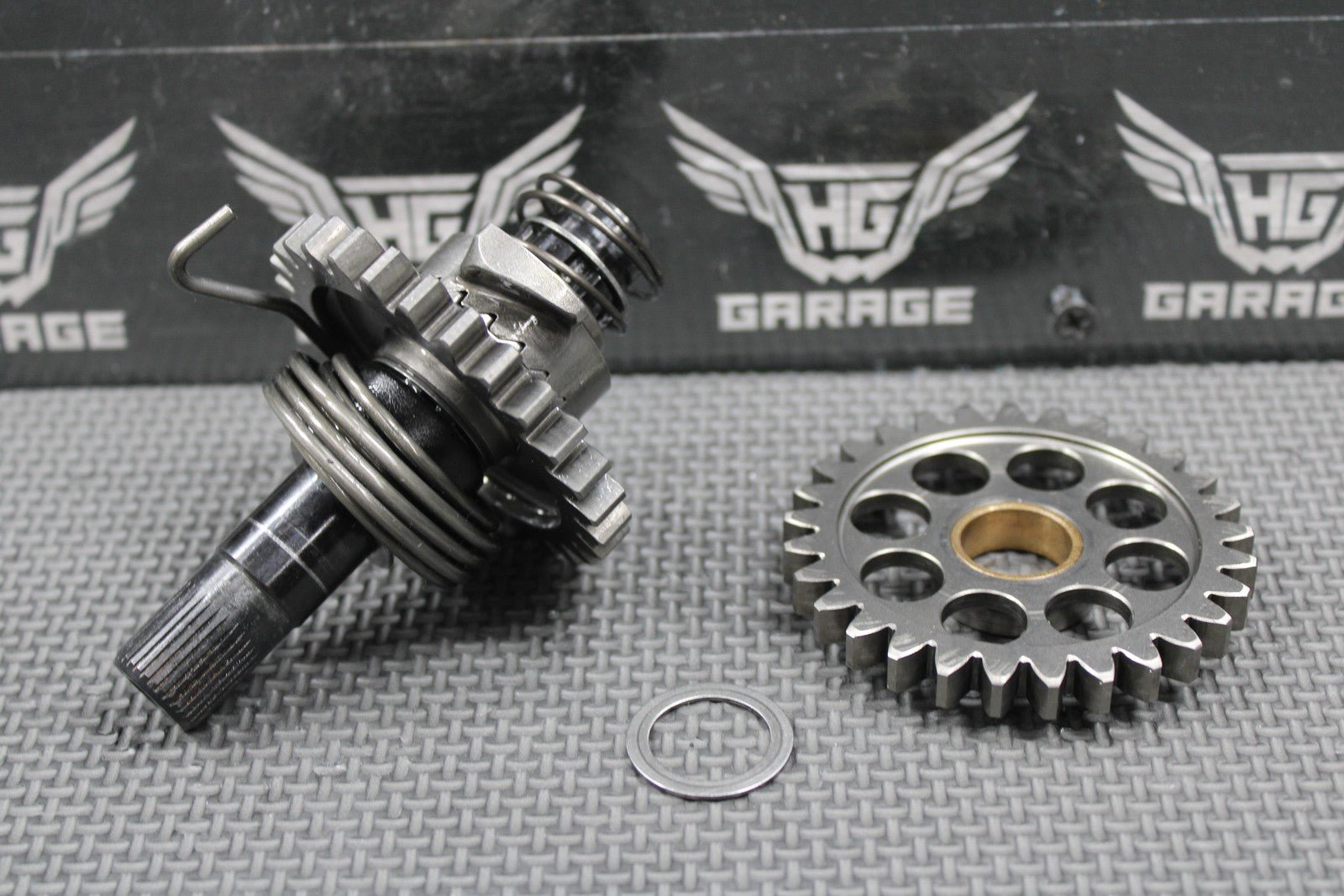 2010 05 - 13 KTM 250 XCF - W SXF OEM KICKSTART KICK START SHAFT W IDLER GEAR NICE! - hggarage