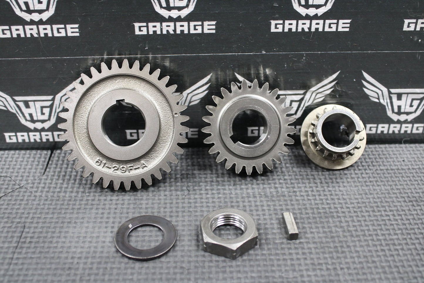 2000 SUZUKI DRZ400 OEM ENGINE CRANKSHAFT PRIMARY MAIN DRIVE TIMING GEARS SET - hggarage