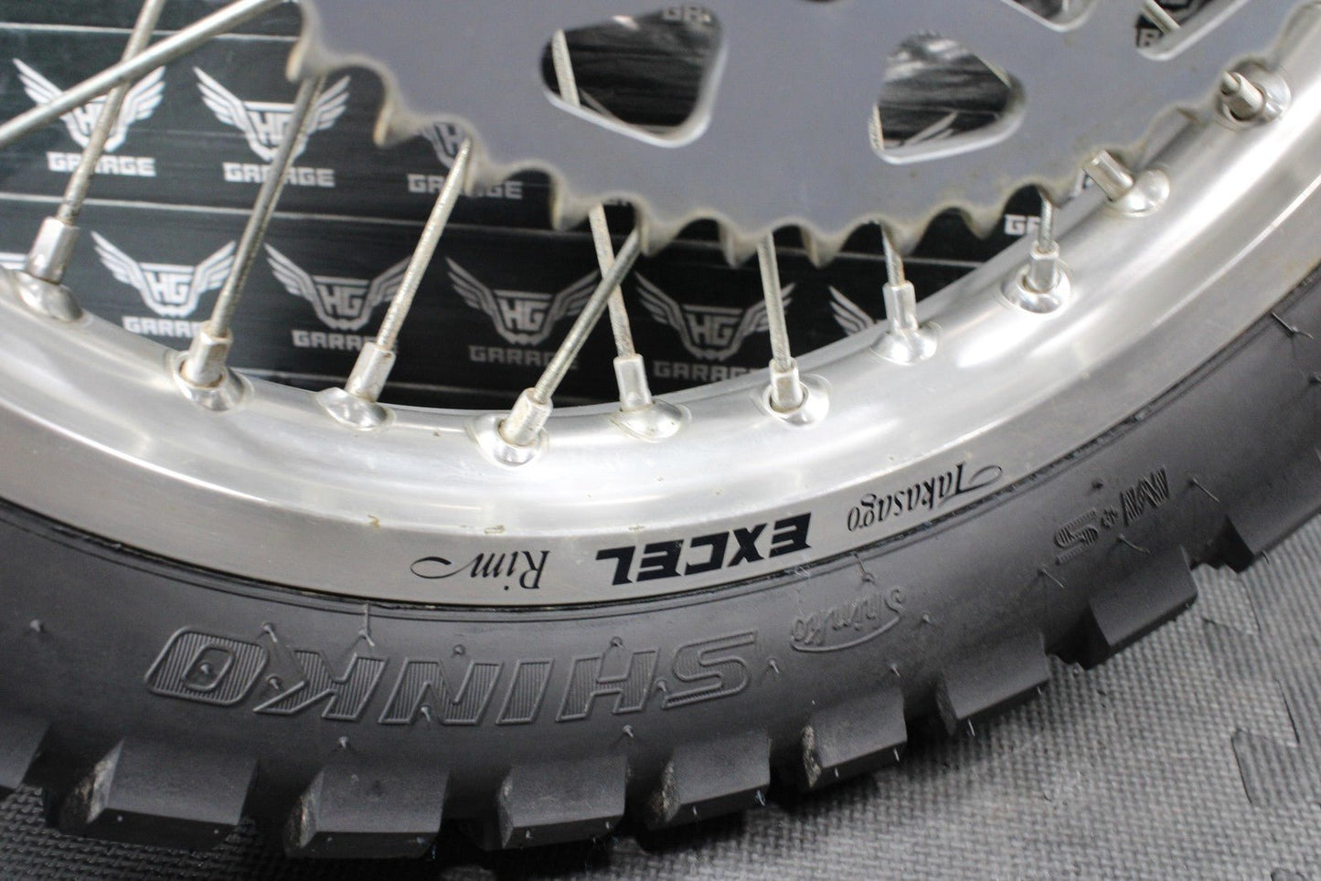 2013 HUSQVARNA TE511 OEM EXCEL FRONT BACK REAR WHEEL SET PAIR WHEELS RIMS HUBS - hggarage