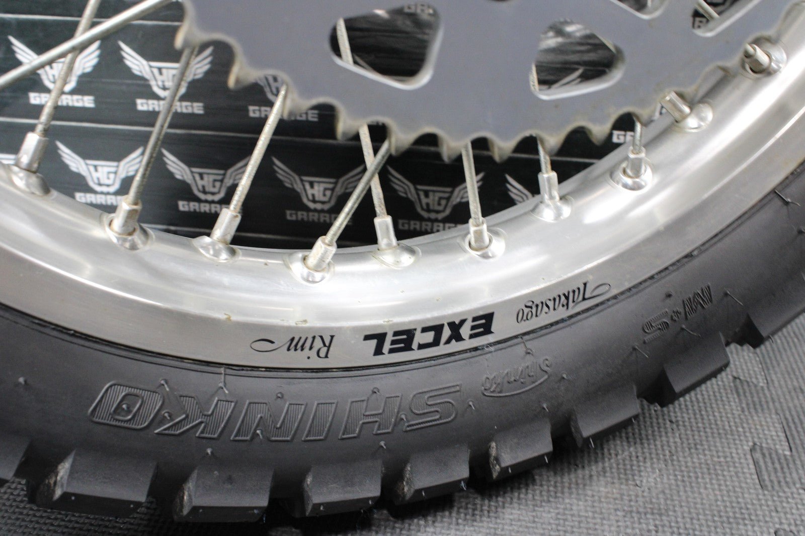 2013 HUSQVARNA TE511 OEM EXCEL FRONT BACK REAR WHEEL SET PAIR WHEELS RIMS HUBS - hggarage