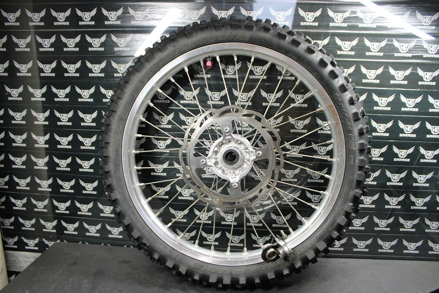 2006 Suzuki 05 - 07 RMZ450 RM450 OEM Front Wheel Rim Hub Tire Rotor Assembly - hggarage