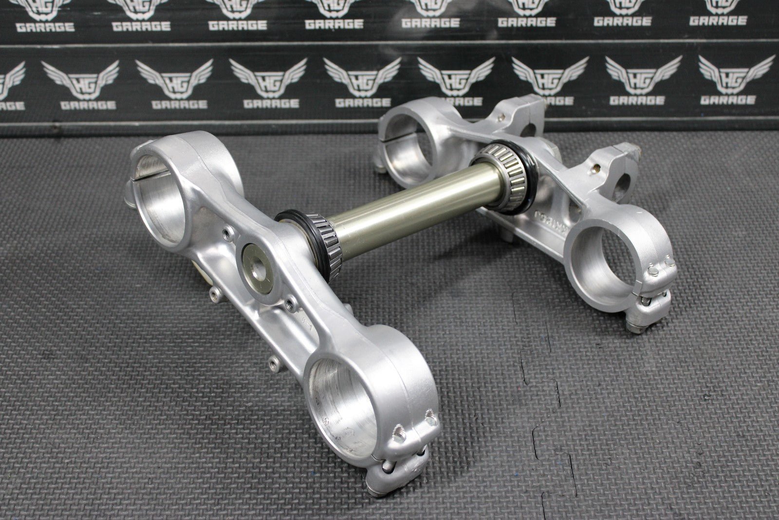1996 KAWASAKI KX125 OEM FRONT FORKS LOWER UPPER TRIPLE TREE STEM CLAMP SET NICE! - hggarage