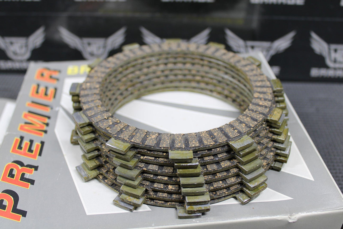 BRAND NEW PREMIER 1990 - 1992 KAWASAKI KX125 CLUTCH FRICTION FIBER PLATES CK4485 - hggarage