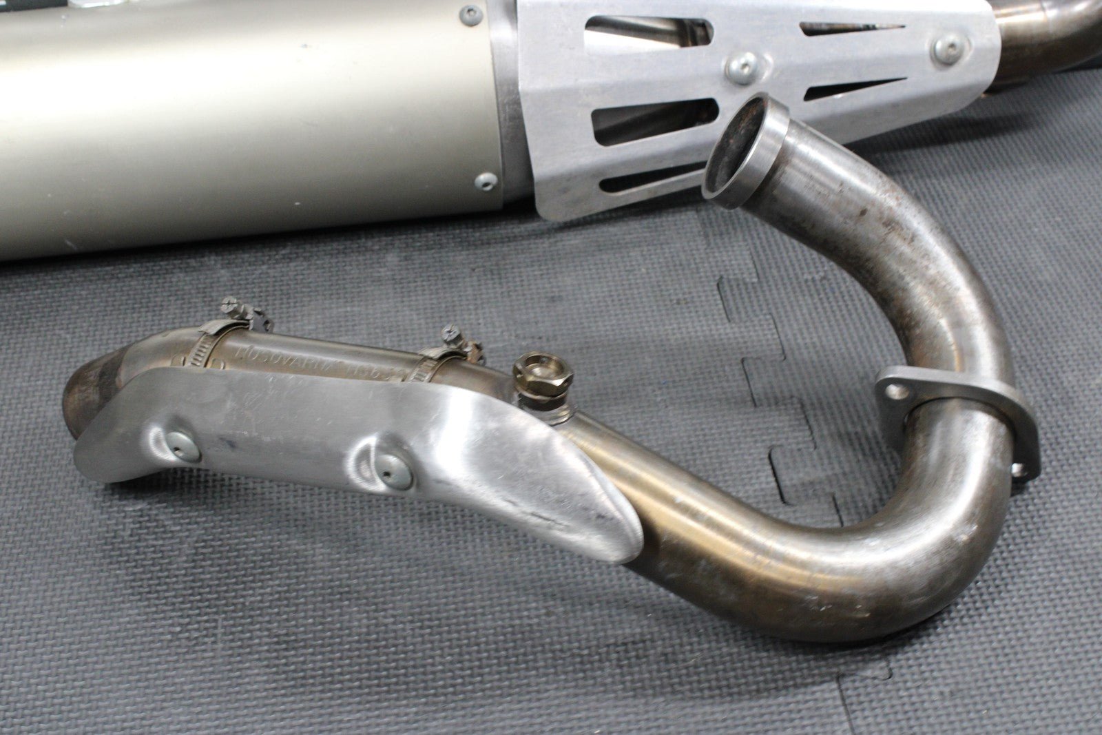 2013 HUSQVARNA TE511 FMF EXHAUST PIPE SLIP ON CHAMBER OEM HEADER PIPE COMPLETE - hggarage