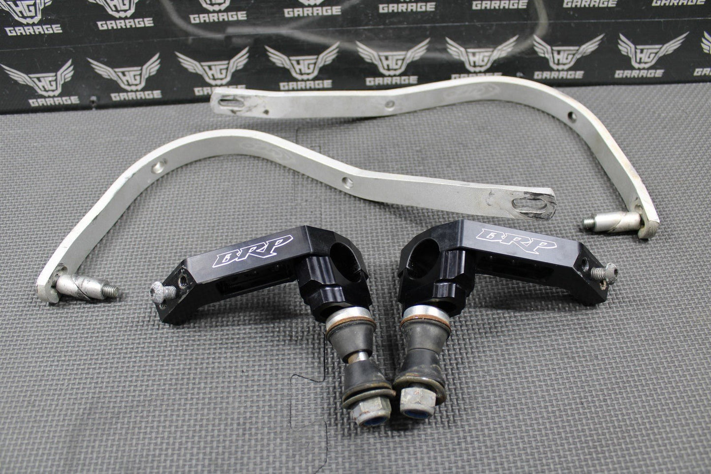 2007 07 - 08 KAWASAKI KX250 KX250F KX450F BRP FAT BAR CLAMPS HAND GUARD MOUNTS - hggarage