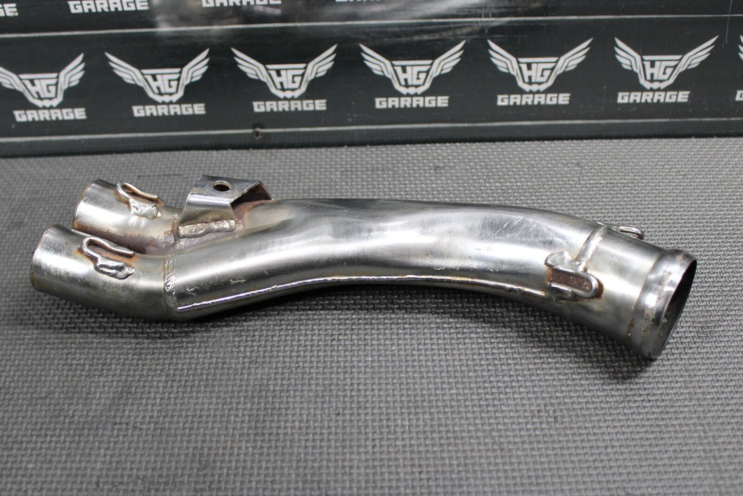 2002 00-03 KTM 520 525 EXC OEM EXHAUST PIPE CHAMBER HEADER MID PIPE 59005060000