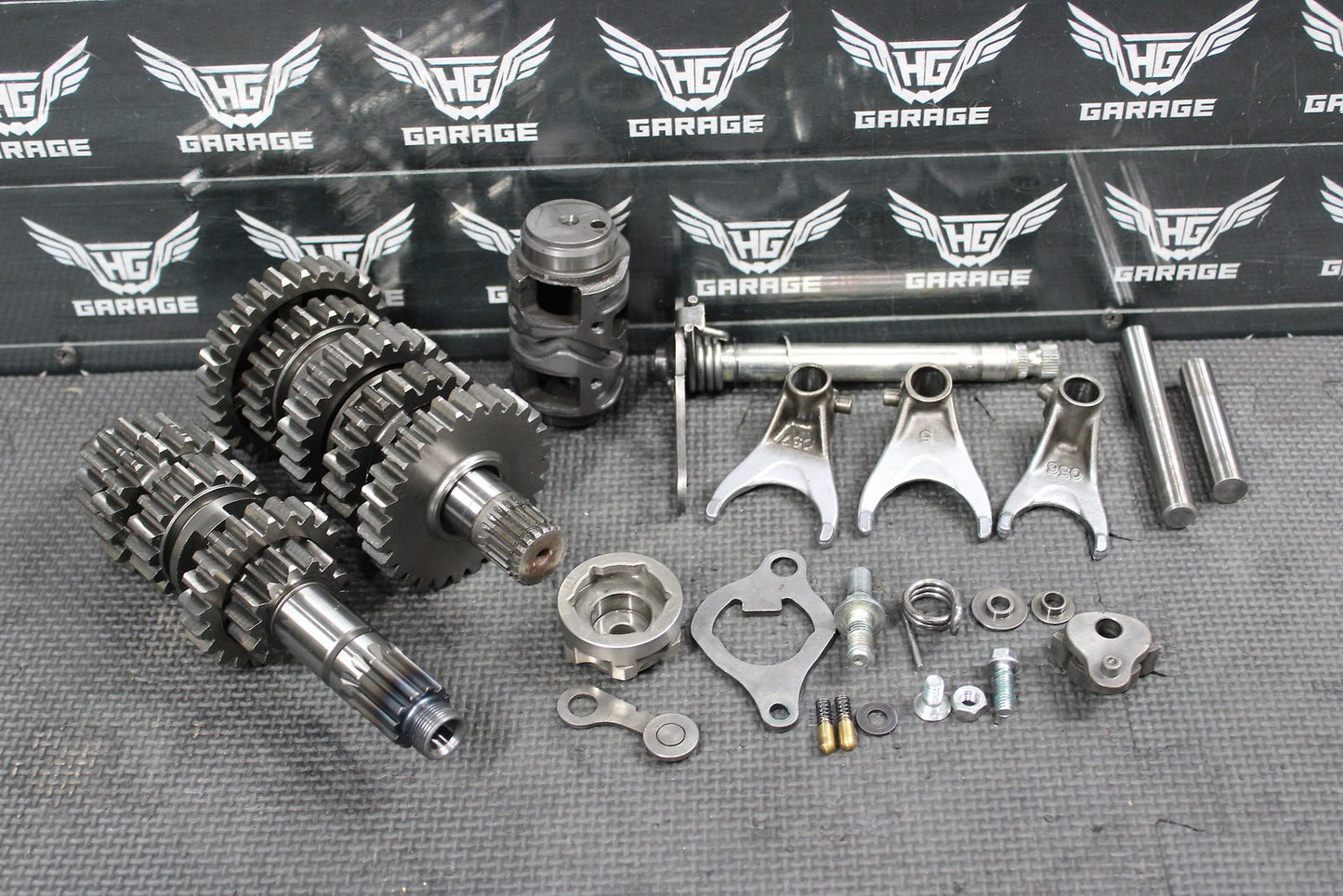 2012 KAWASAKI KX250F OEM ENGINE TRANSMISSION TRANNY ASSEMBLY GEARS - hggarage