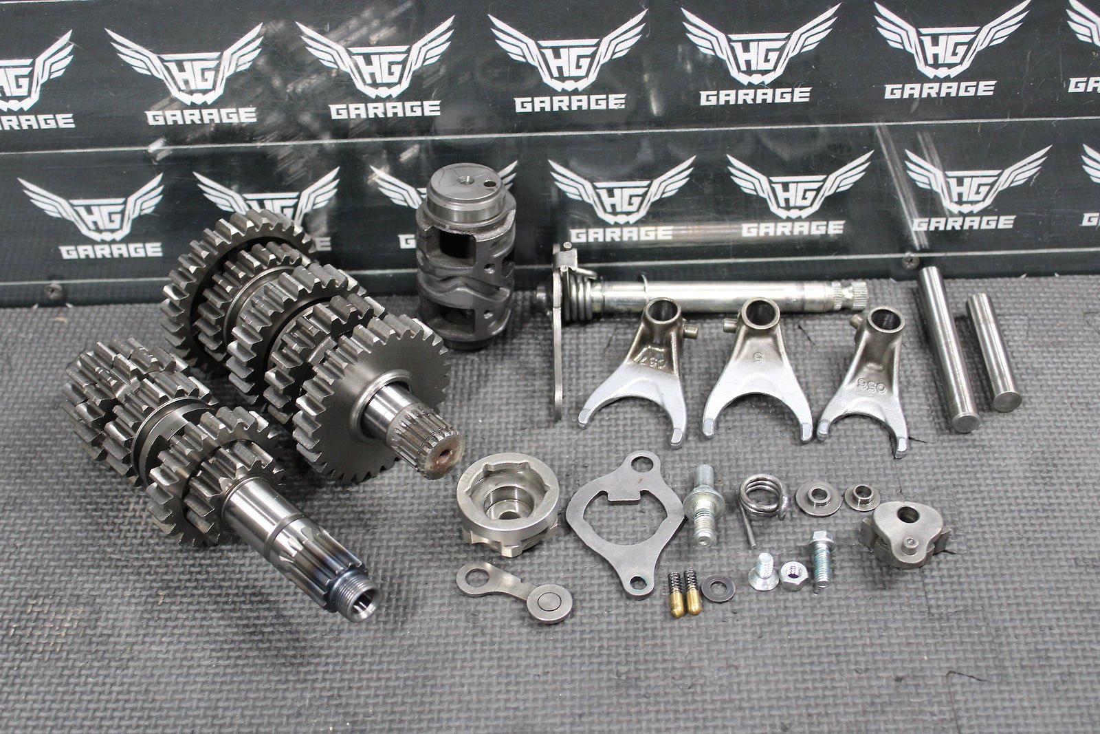 2012 KAWASAKI KX250F OEM ENGINE TRANSMISSION TRANNY ASSEMBLY GEARS - hggarage