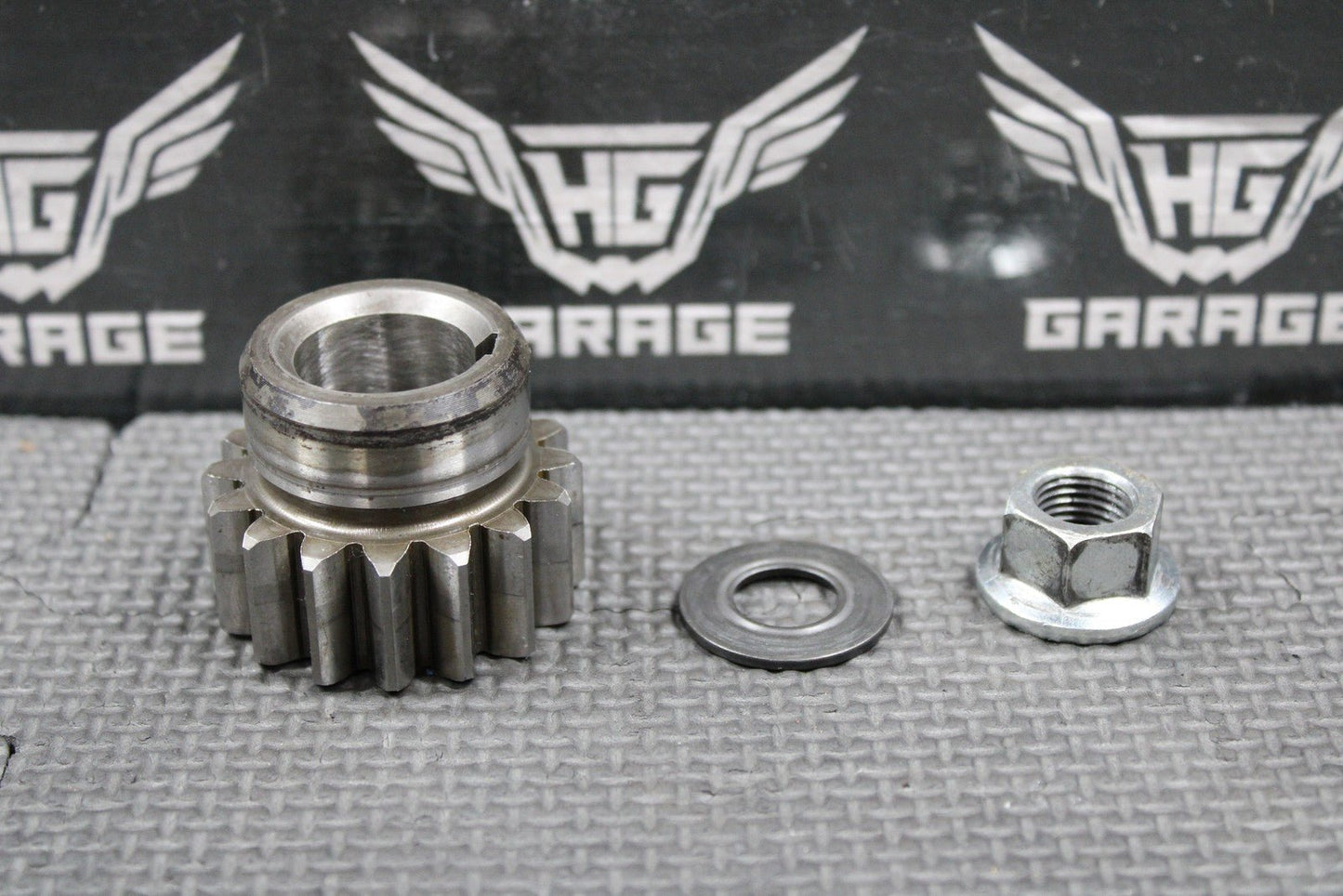1992 1993 KAWASAKI KX125 OEM ENGINE CRANKSHAFT PRIMARY MAIN GEAR 16T 13097 - 1302 - hggarage