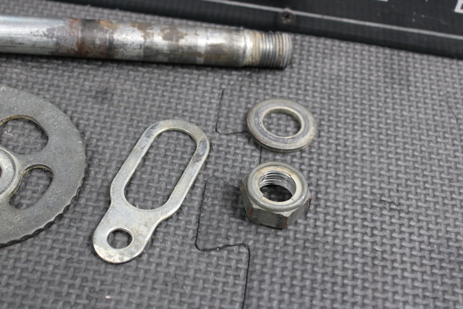 2001 Honda XR250R OEM Rear Axle Back Wheel Rim Pivot Bolt Axel Hardware Assembly - hggarage