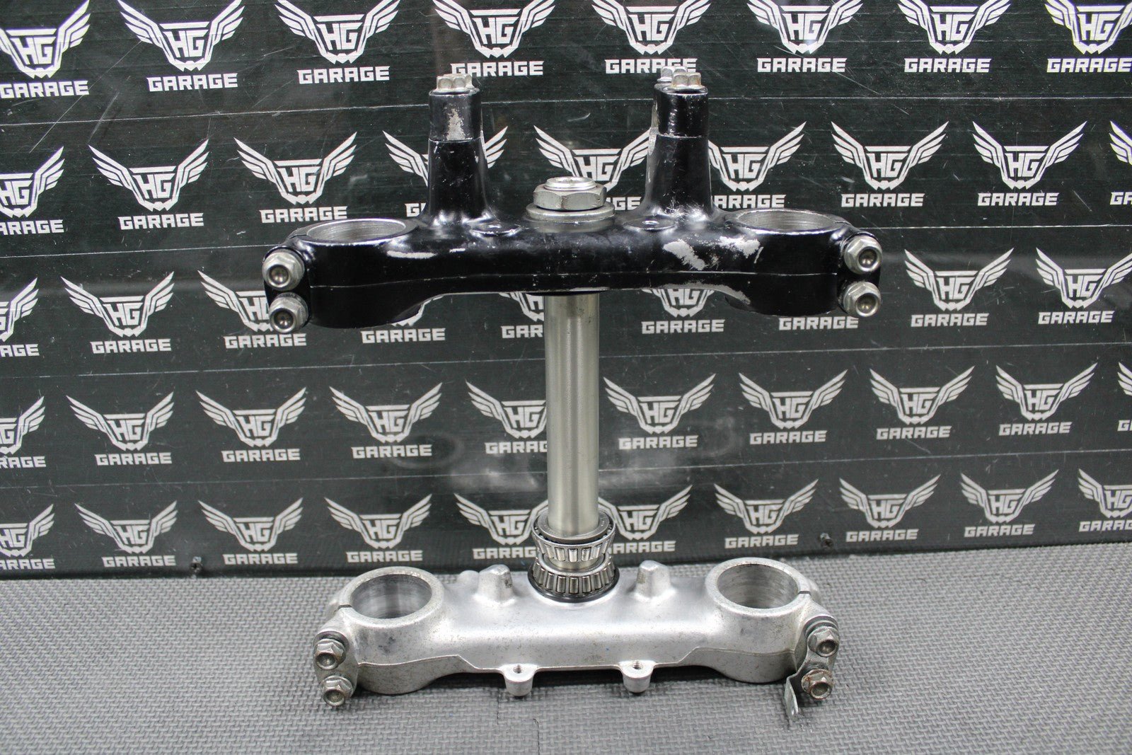 1989 87 - 95 HONDA XR250R OEM FRONT FORKS LOWER UPPER TRIPLE TREE STEM BAR CLAMP - hggarage