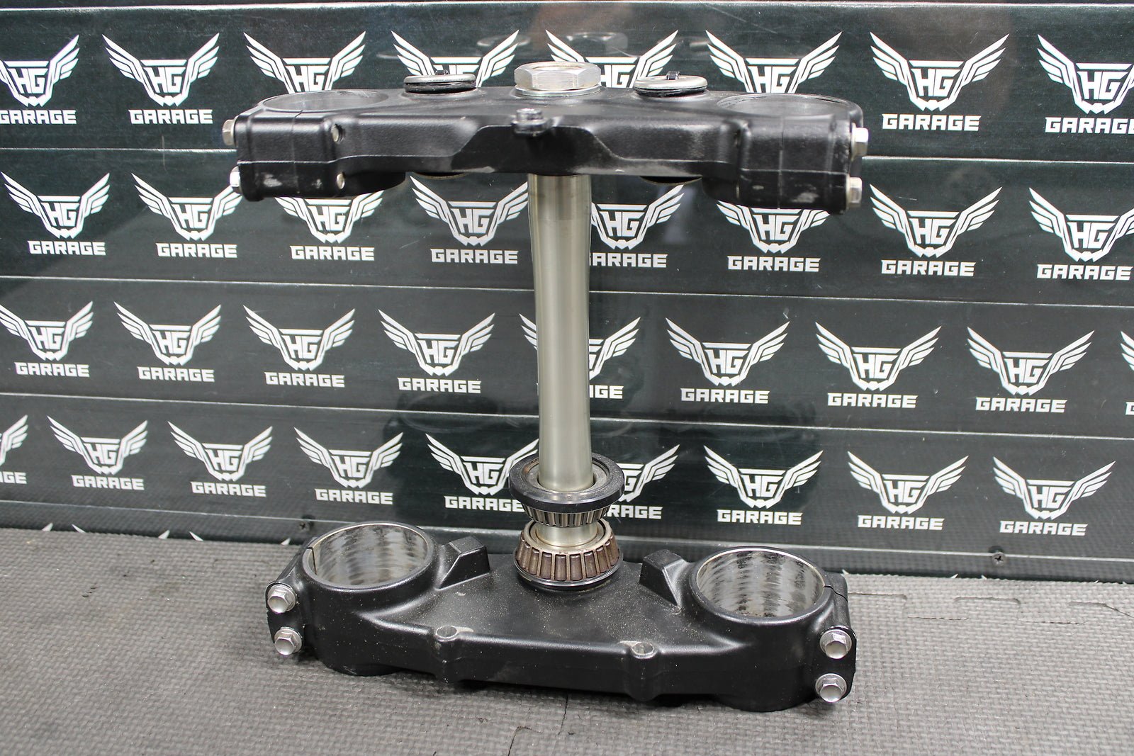 2009 KAWASAKI KX250F OEM FRONT FORKS LOWER UPPER TRIPLE TREE STEM CLAMP STEERING - hggarage