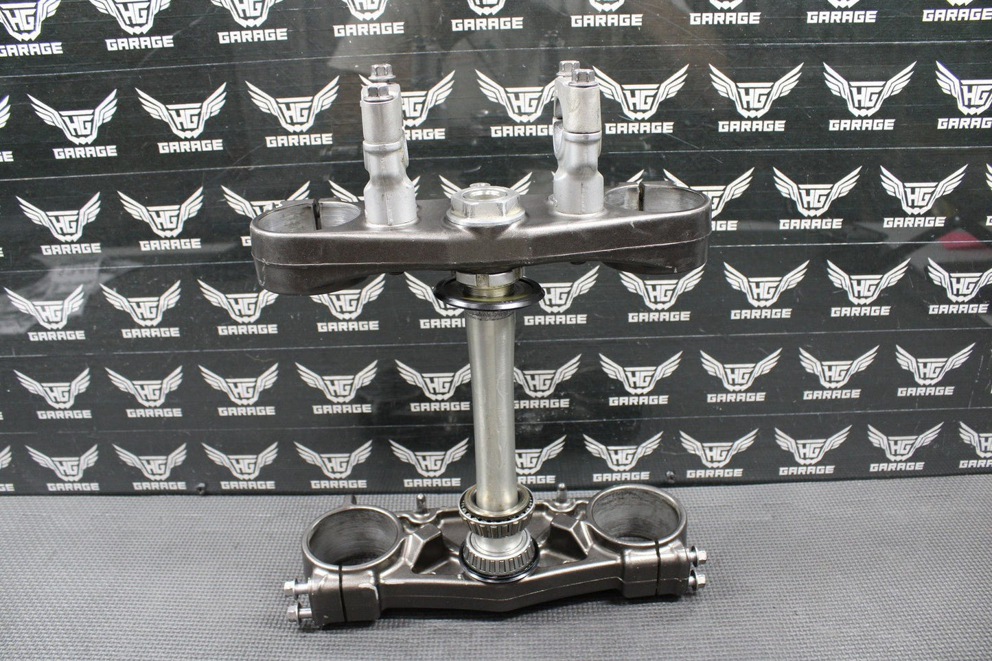 2010 2011 YAMAHA YZ250F OEM FRONT FORKS LOWER UPPER TRIPLE TREE STEM BAR CLAMP - hggarage