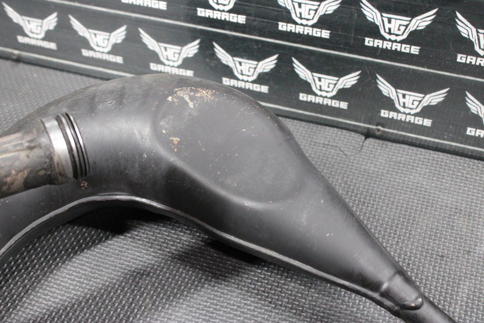 2007 YAMAHA YZ85 OEM EXHAUST PIPE HEADER EXPANSION CHAMBER 5PA - 14610 - 00 - 00 - hggarage