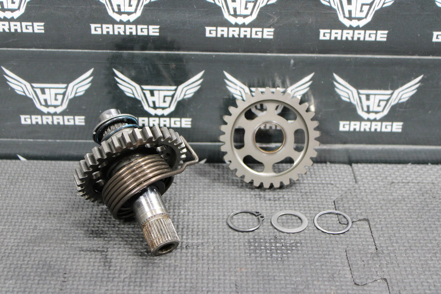 2009 YAMAHA YZ450F YZ450FX OEM KICKSTART KICK START SHAFT W IDLER GEAR