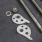 1991 YAMAHA RT180 OEM 90 - 93 FRONT REAR AXLE BACK WHEEL RIM SWINGARM PIVOT BOLT A - hggarage