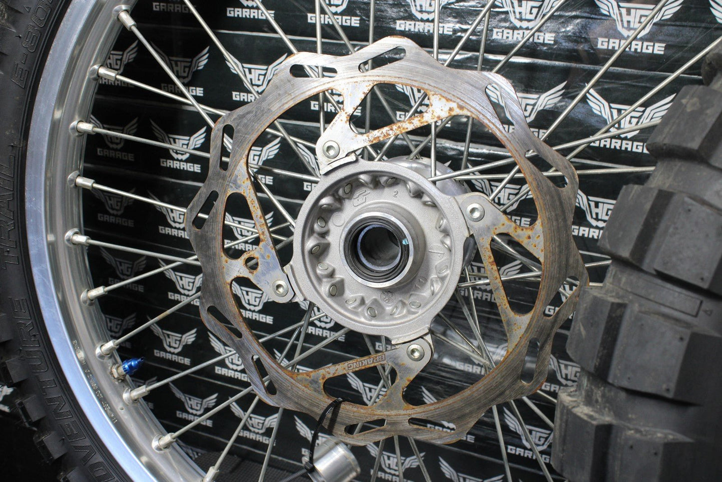 2013 HUSQVARNA TE511 OEM EXCEL FRONT BACK REAR WHEEL SET PAIR WHEELS RIMS HUBS - hggarage