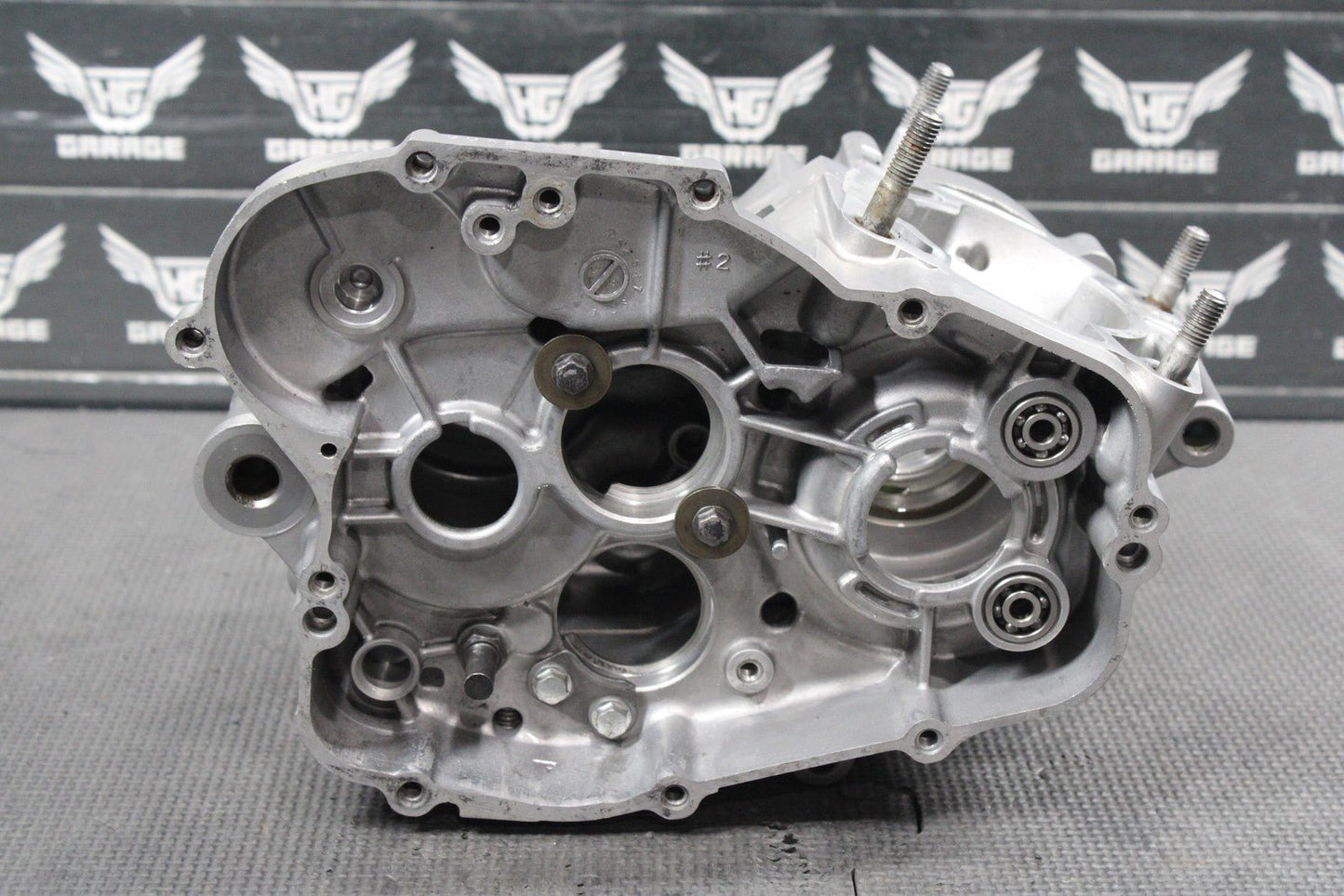 2012 KAWASAKI 08 - 13 KX85 OEM LEFT RIGHT ENGINE MOTOR CRANKCASE CASES BLOCK - hggarage