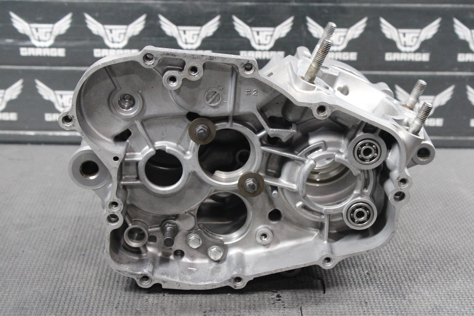 2012 KAWASAKI 08 - 13 KX85 OEM LEFT RIGHT ENGINE MOTOR CRANKCASE CASES BLOCK - hggarage