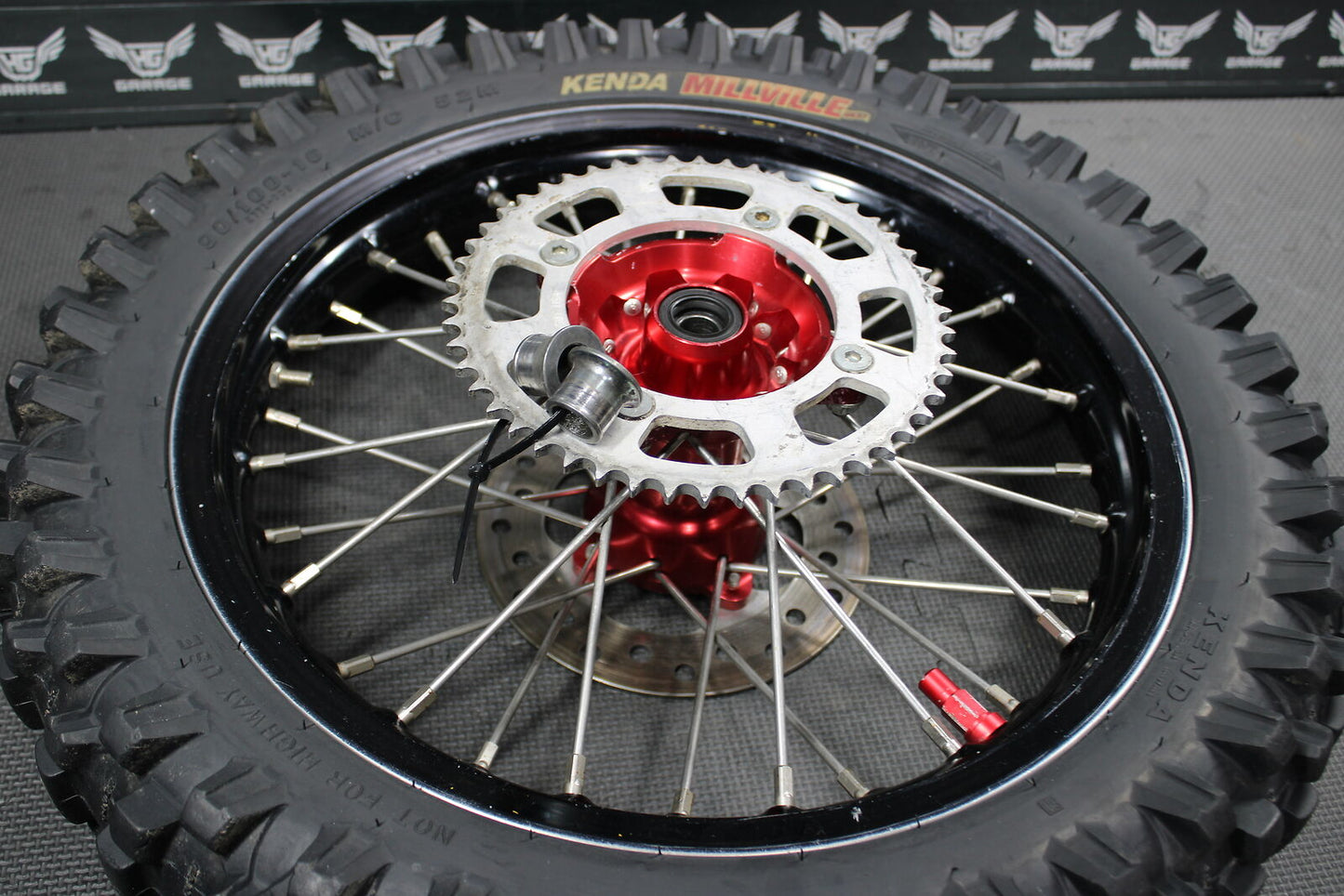 2009 HONDA CRF150RB BIG WHEEL 16" EXCEL REAR BACK WHEEL RIM KITE BILLET HUB