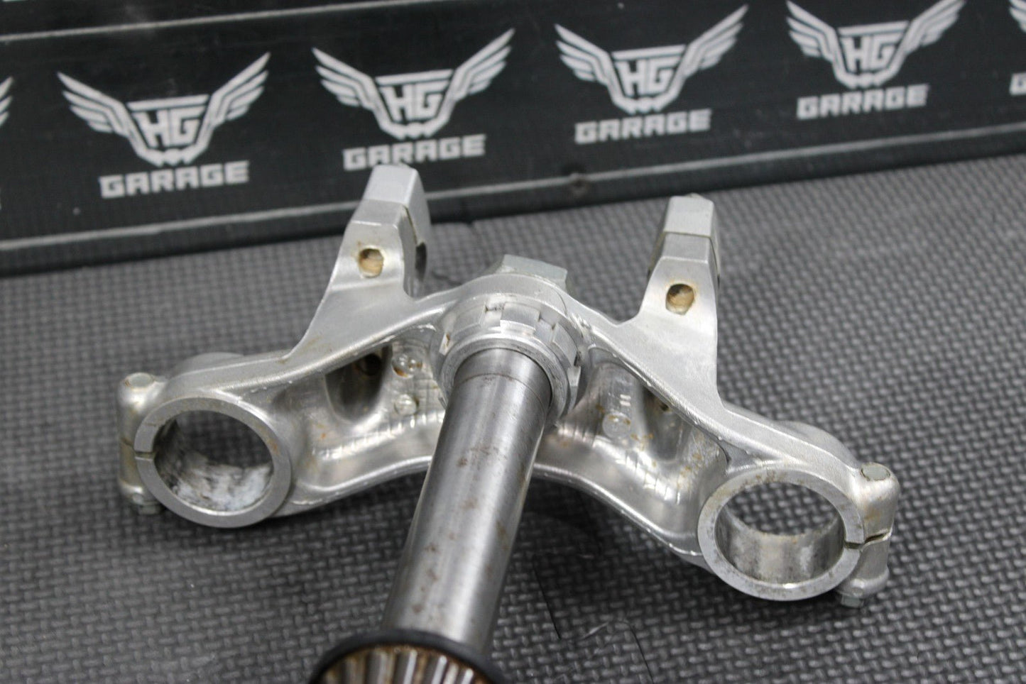 2003 00 - 04 KAWASAKI KX65 OEM FRONT FORKS LOWER UPPER TRIPLE TREE STEM CLAMP - hggarage