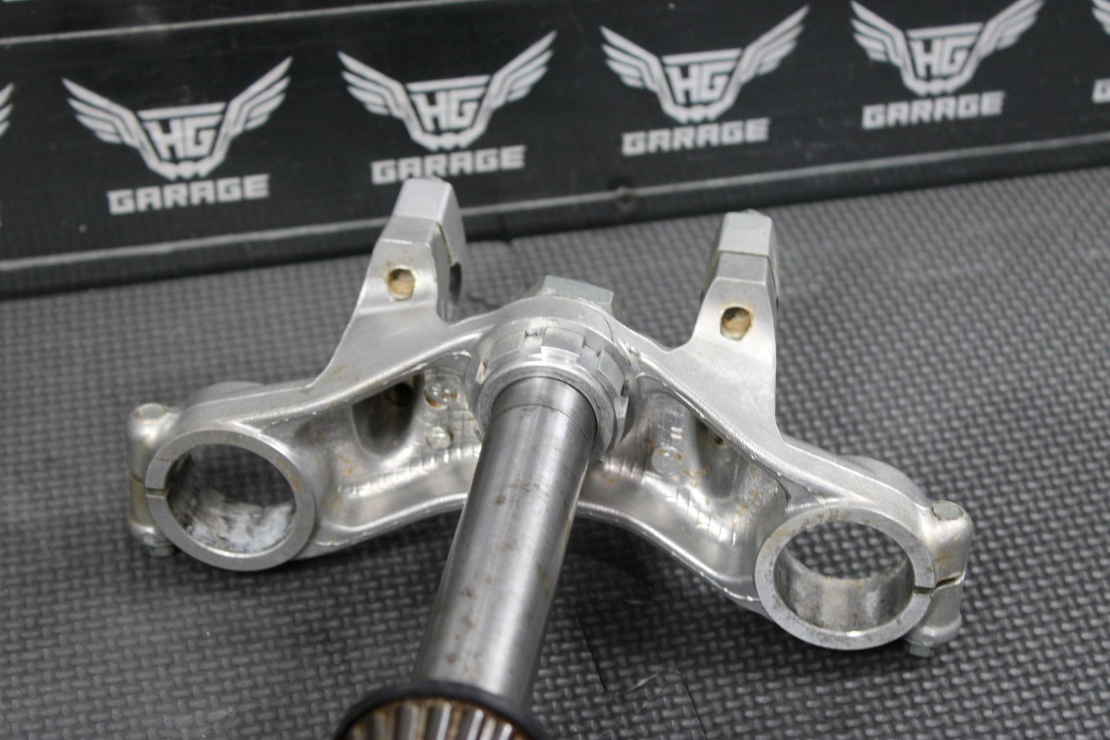 2003 00 - 04 KAWASAKI KX65 OEM FRONT FORKS LOWER UPPER TRIPLE TREE STEM CLAMP - hggarage