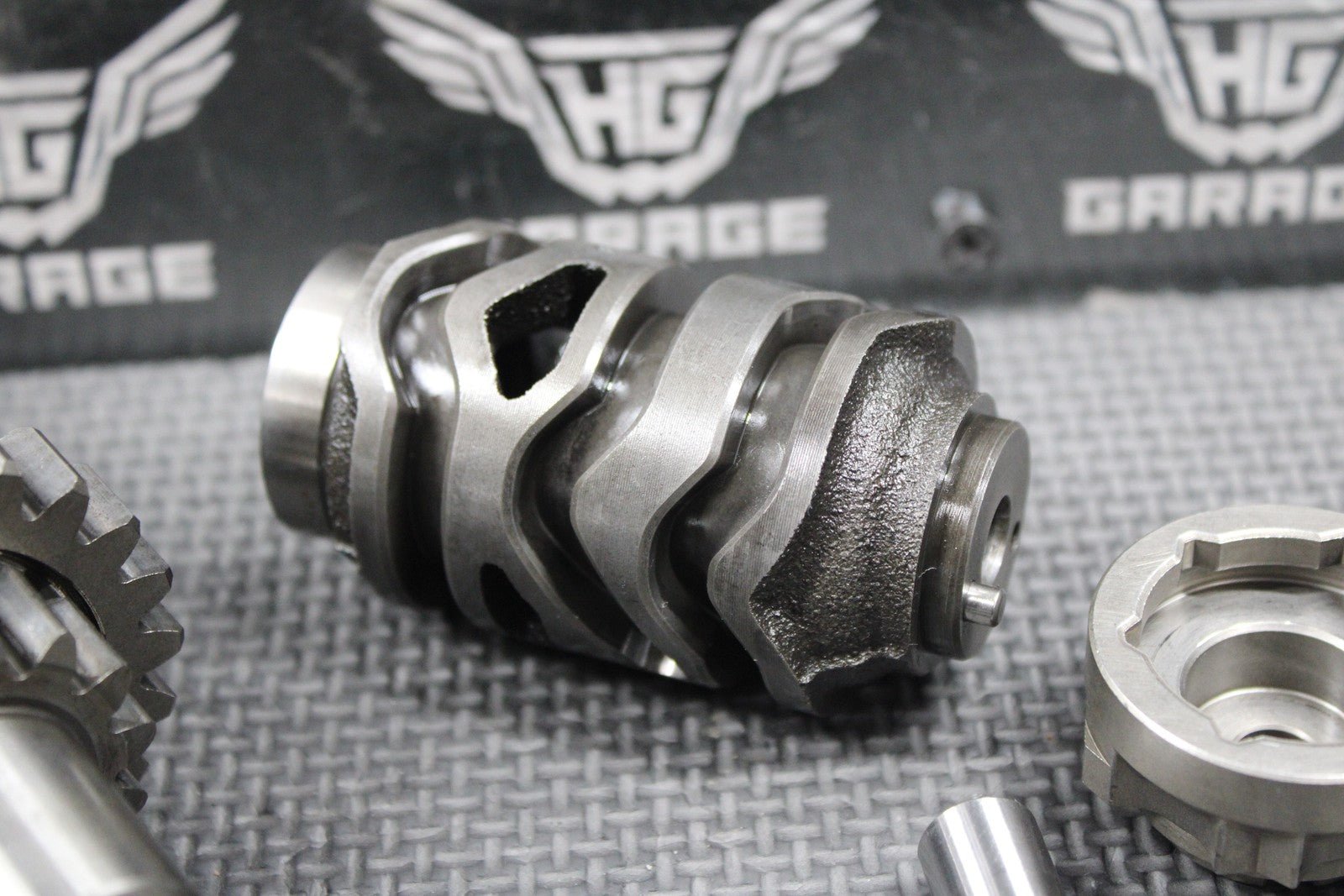 2007 KAWASAKI KX250F OEM TRANSMISSION TRANNY GEARBOX GEARS SHIFT FORKS GOOD - hggarage