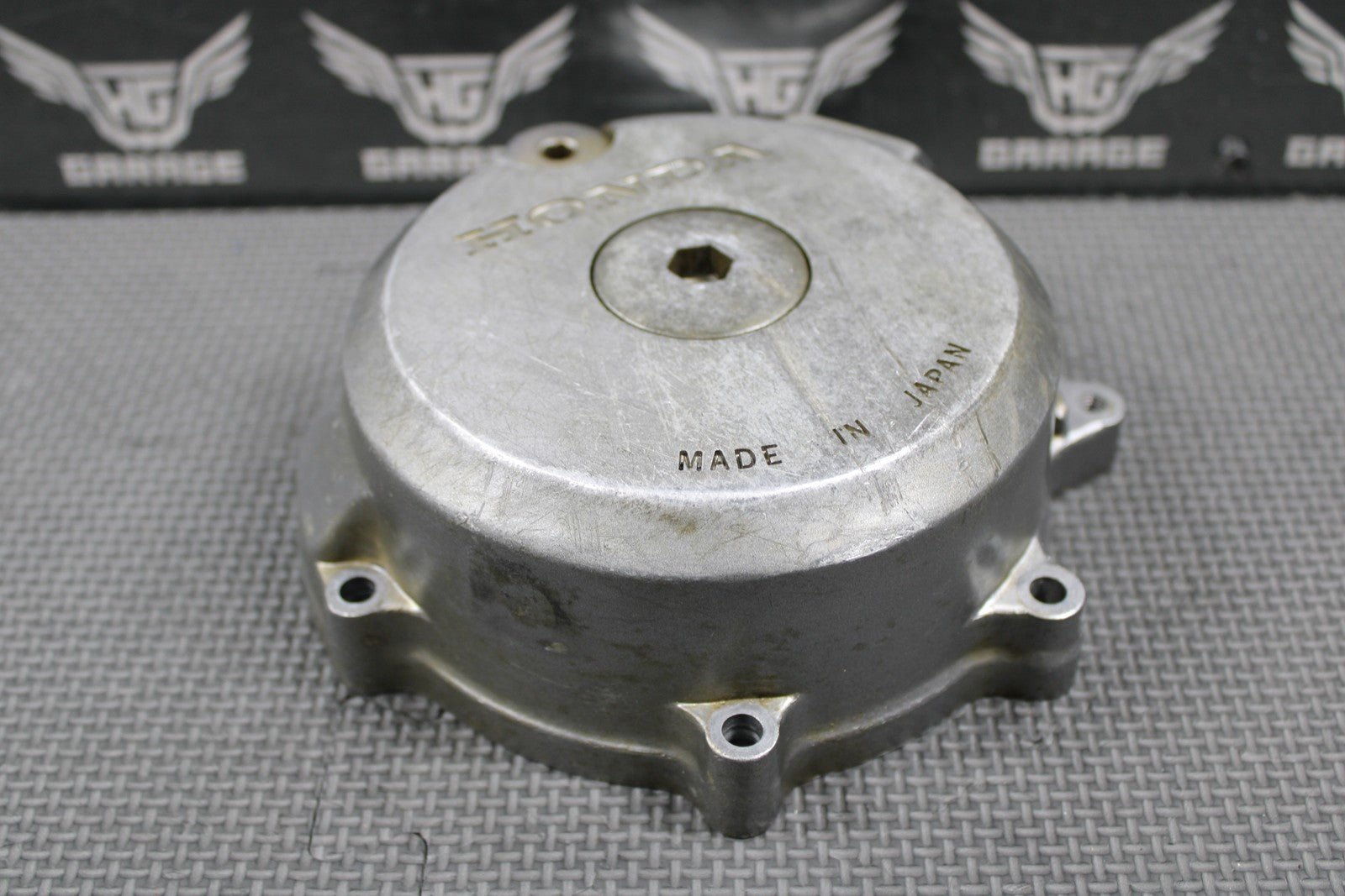 1991 HONDA 90 - 95 XR250R OEM LEFT CASE STATOR GENERATOR MAGNETO COVER 11341 - KZ1 - 6 - hggarage