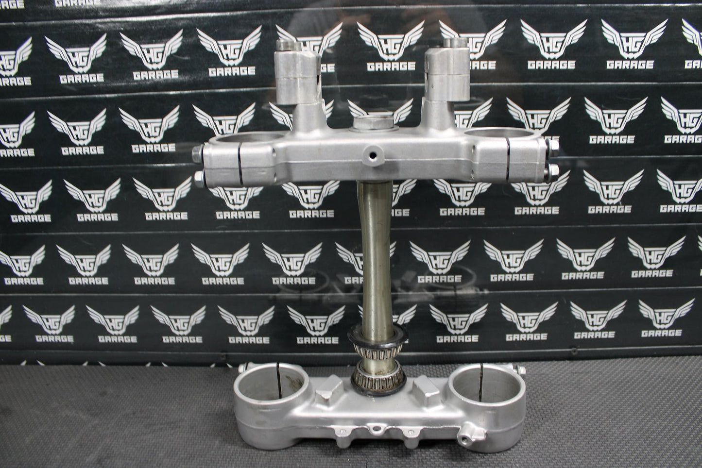 1998 HONDA CR125R OEM FRONT FORKS LOWER UPPER TRIPLE TREE STEM FAT BAR CLAMP - hggarage