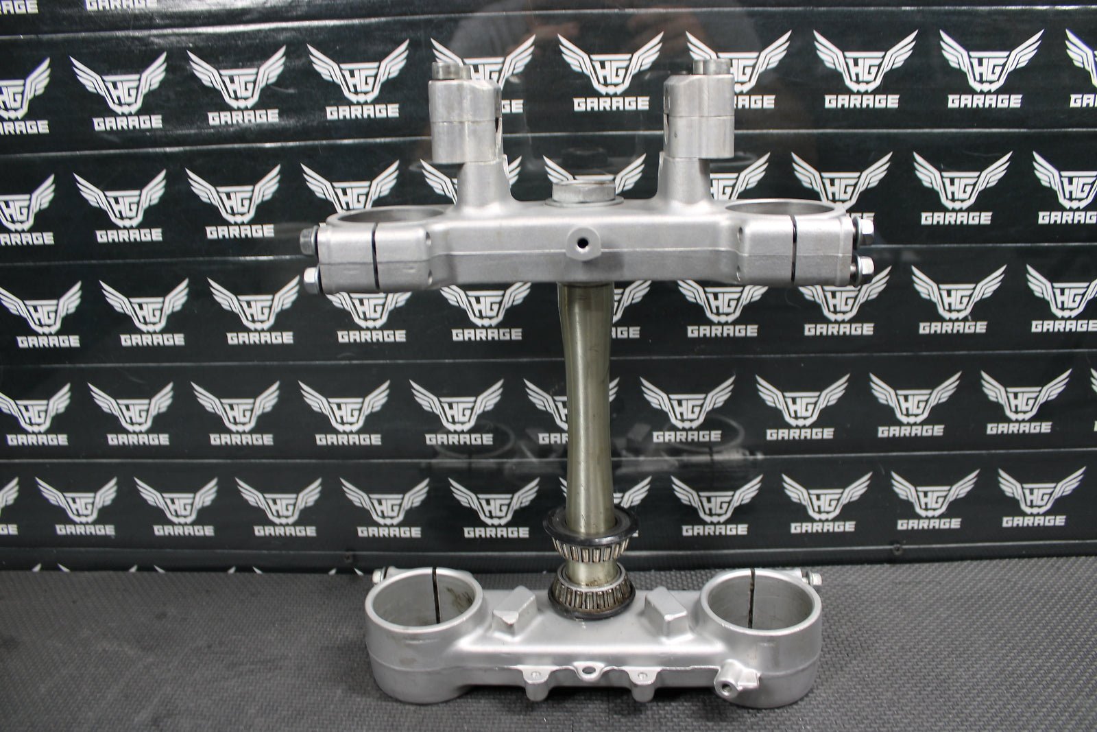1998 HONDA CR125R OEM FRONT FORKS LOWER UPPER TRIPLE TREE STEM FAT BAR CLAMP - hggarage