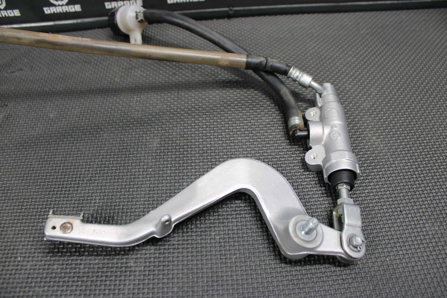 2014 14-21 KAWASAKI KX100 OEM REAR BACK BRAKE CALIPER MASTER CYLINDER LEVER LINE