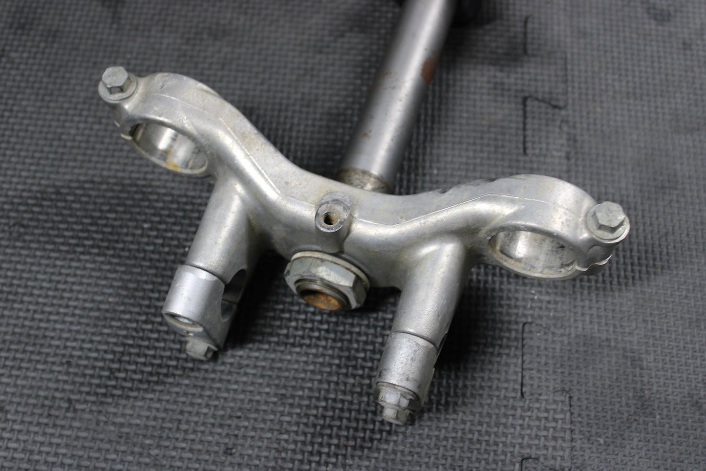 2002 KAWASAKI KX65 OEM FRONT FORKS LOWER UPPER TRIPLE TREE STEM CLAMP - hggarage
