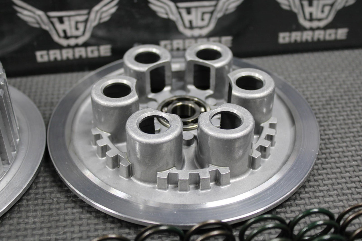 2003 KAWASAKI KLX400R KLX400SR OEM COMPLETE CLUTCH W BASKET HUB SPRINGS GOOD! - hggarage