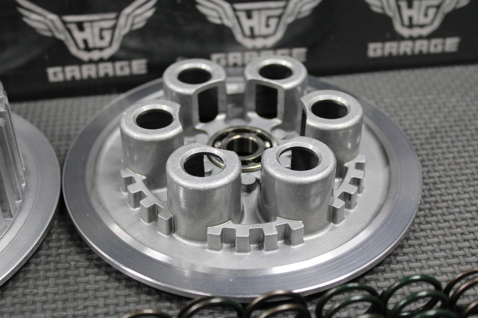 2003 KAWASAKI KLX400R KLX400SR OEM COMPLETE CLUTCH W BASKET HUB SPRINGS GOOD! - hggarage