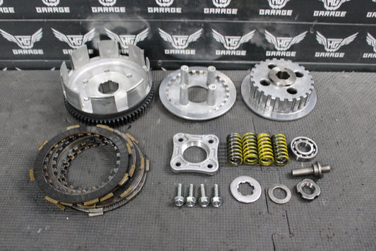 2000 HONDA XR200R OEM COMPLETE CLUTCH W PLATES BASKET HUB 22100 - 437 - 020 22121 - KC - hggarage